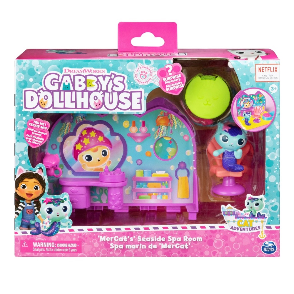 Gabby's Dollhouse MerCat's Spa Room Playset